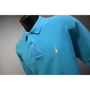 Polo Ralph Lauren Golf Polo Classic Fit Blue Short Sleeve Mens Size Large